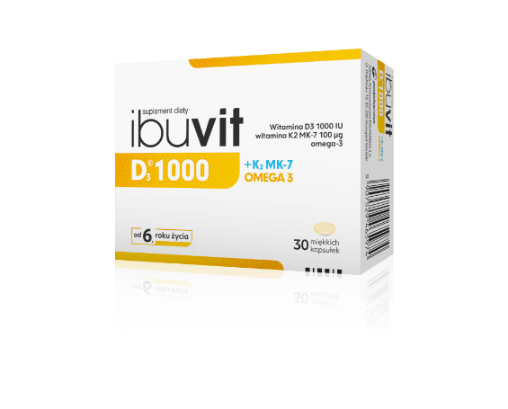 Ibuvit D<sub>3</sub> 1000 + K<sub>2</sub> MK-7 + OMEGA 3