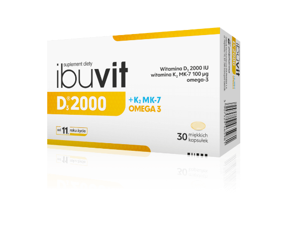 Ibuvit D<sub>3</sub> 2000 + K<sub>2</sub> MK-7 + OMEGA 3